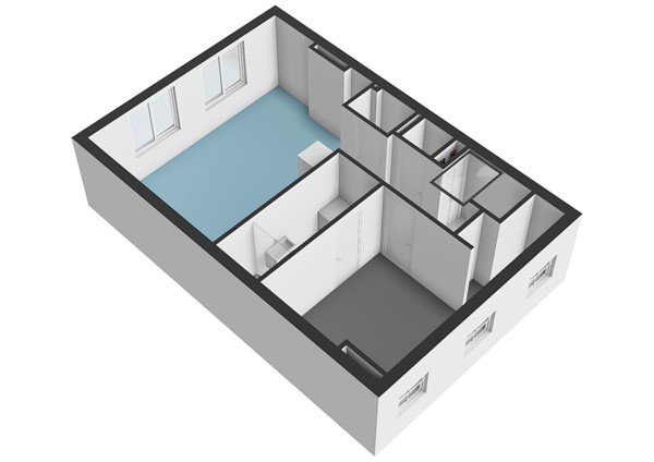 Floorplan - Van Bossestraat 74-4, 1051 KB Amsterdam